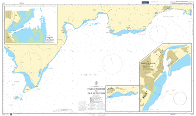 British Admiralty Nautical Chart 471: Cabo Caucedo to Isla Alto Velo
