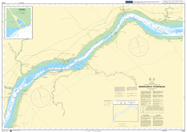 British Admiralty Nautical Chart 4788: Canada, Québec/Quebec, Fleuve S ...