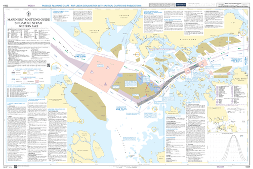 British Admiralty Nautical Chart 5524: Mariners' Routeing Guide Singap ...