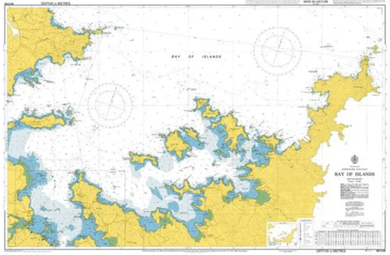 British Admiralty Nautical Chart NZ5125: Bay of Islands
