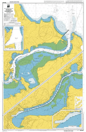 British Admiralty Nautical Chart NZ6612: Otago Harbour