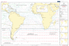 British Admiralty Routeing Chart 5125: South Atlantic Ocean