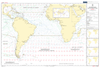 British Admiralty Routeing Chart 5125: South Atlantic Ocean