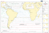 British Admiralty Routeing Chart 5125: South Atlantic Ocean