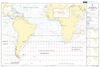 British Admiralty Routeing Chart 5125: South Atlantic Ocean