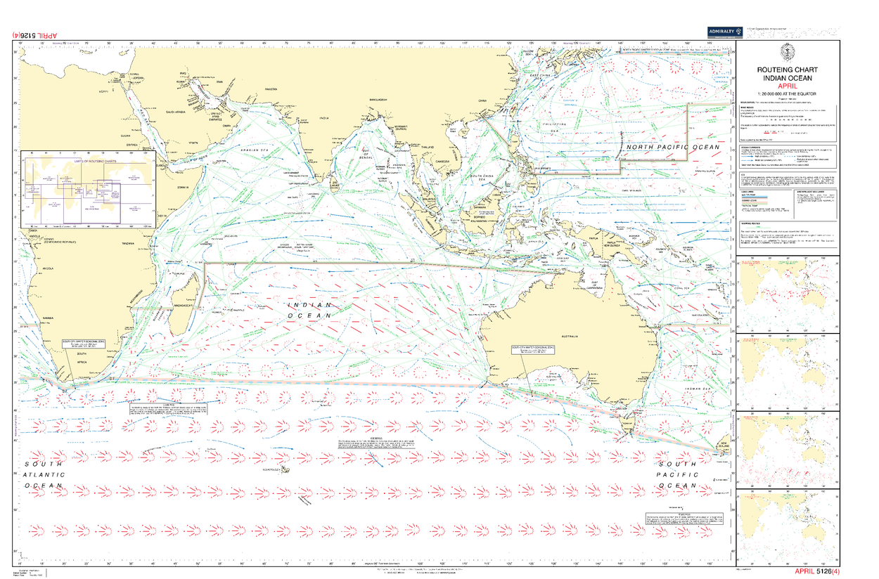 Admiralty Routeing Charts | Nautical Charts | UKHO - Amnautical