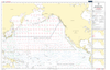 British Admiralty Routeing Chart 5127: North Pacific Ocean