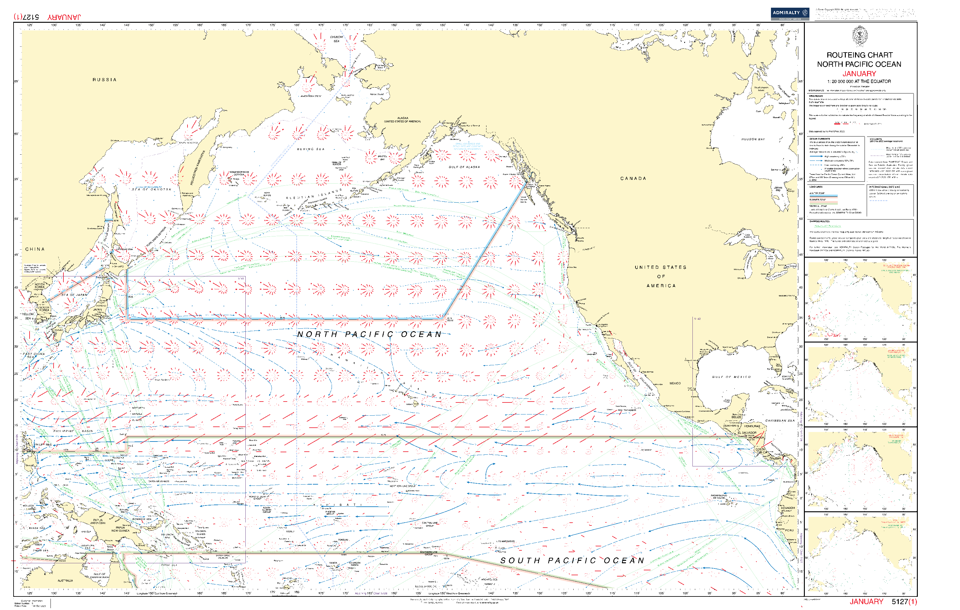 Admiralty Routeing Charts | Nautical Charts | UKHO - Amnautical