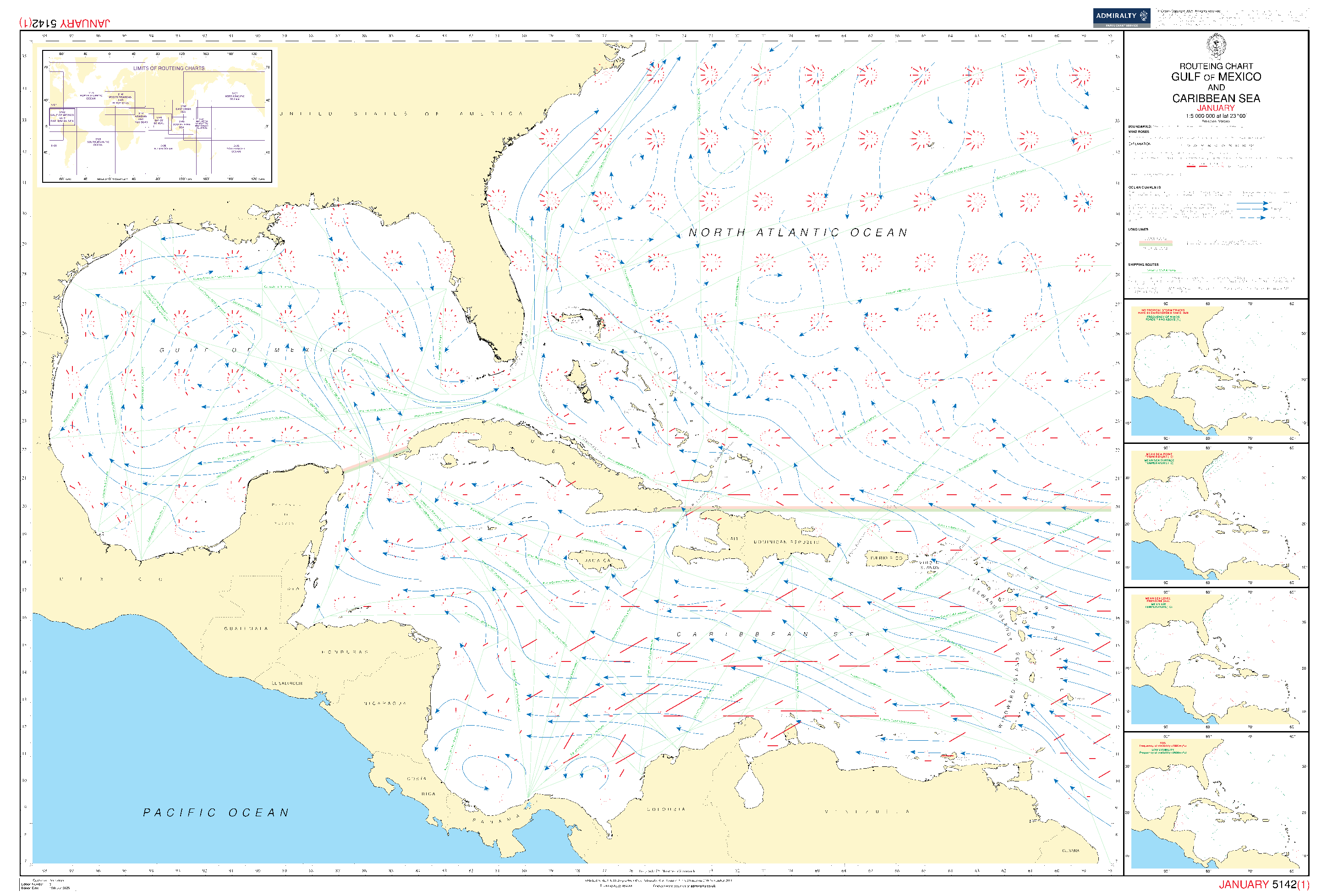 Admiralty Routeing Charts | Nautical Charts | UKHO - Amnautical