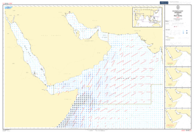 British Admiralty Routeing Chart 5147: Arabian and Red Seas - Amnautical