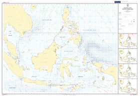 British Admiralty Routeing Chart 5149: South China Sea - Amnautical