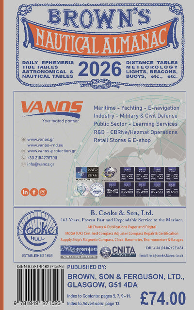 Brown's Nautical Almanac, 2026 Edition