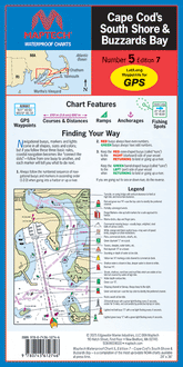 Waterproof Chart: Cape Cod's South Shore - Amnautical