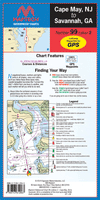 Cape May, NJ to Savannah, GA Waterproof Chart, 2nd Edition