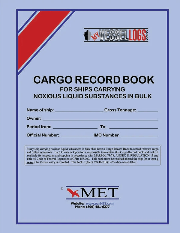 Cargo Record Book for Ships (BK-652)