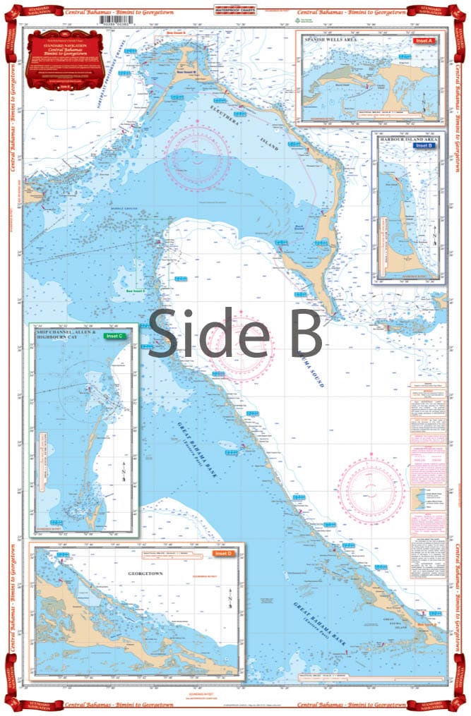Central Bahamas – Bimini to Georgetown Navigation Chart 38C