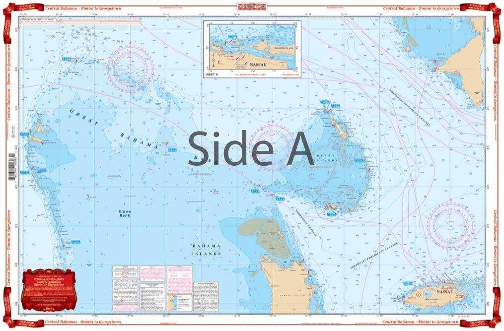 Central Bahamas – Bimini to Georgetown Navigation Chart 38C