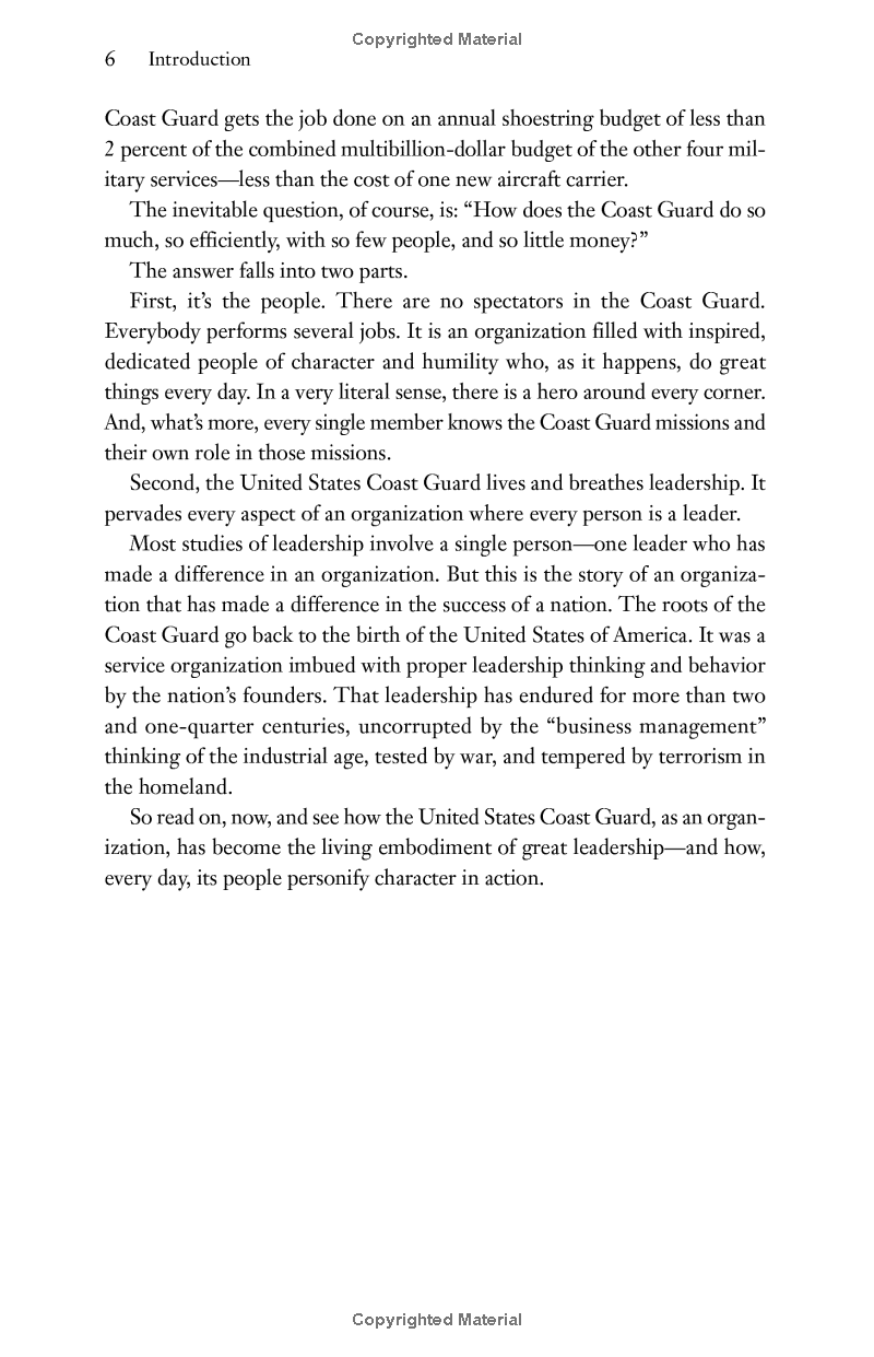 Character in Action: The Coast Guard in Action