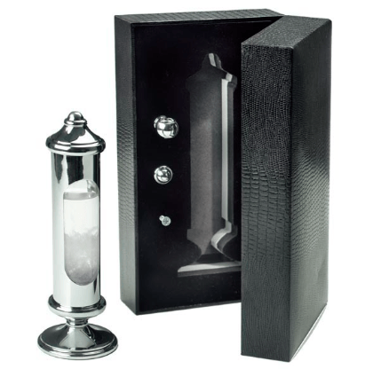 Chrome Stormglass in Black Gift Box (Weems & Plath 201)