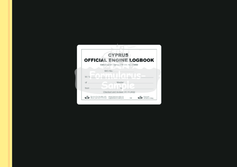 Cyprus Engine Log Book