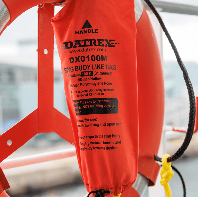 DATREX Ring Buoy Line Bag 100 ft (30.5 meters) SOLAS