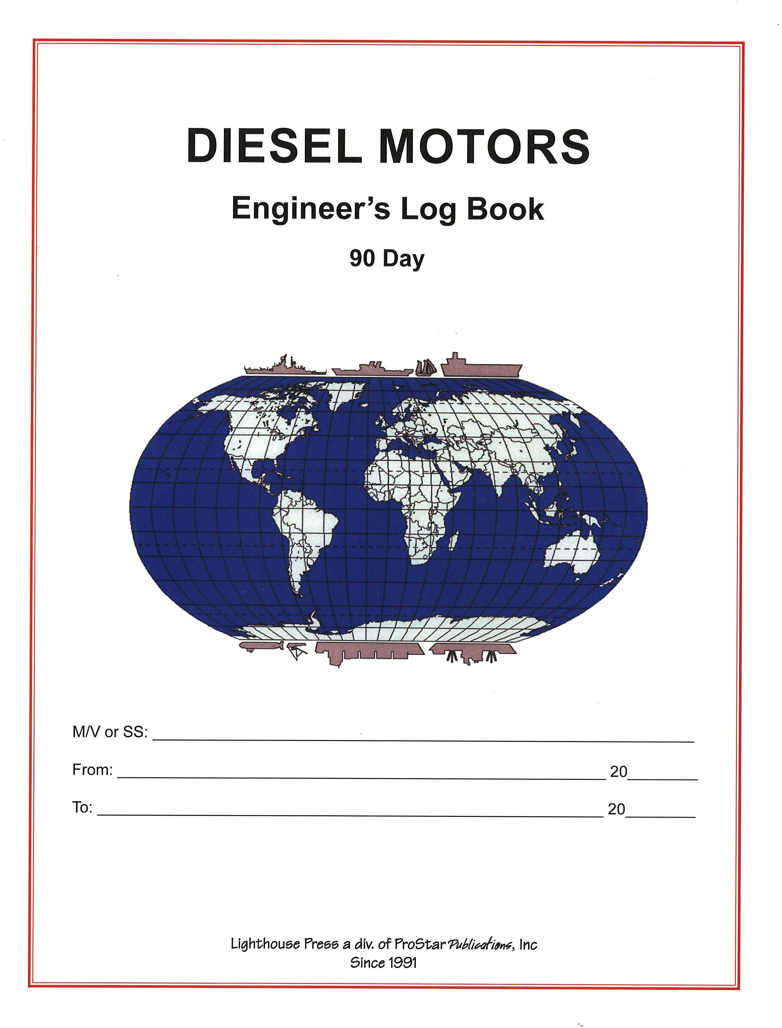 Diesel/Engineroom Log Book (90 Days)