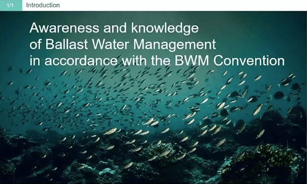 e-Learning Course: Ballast Water Management Training - DNV Certified