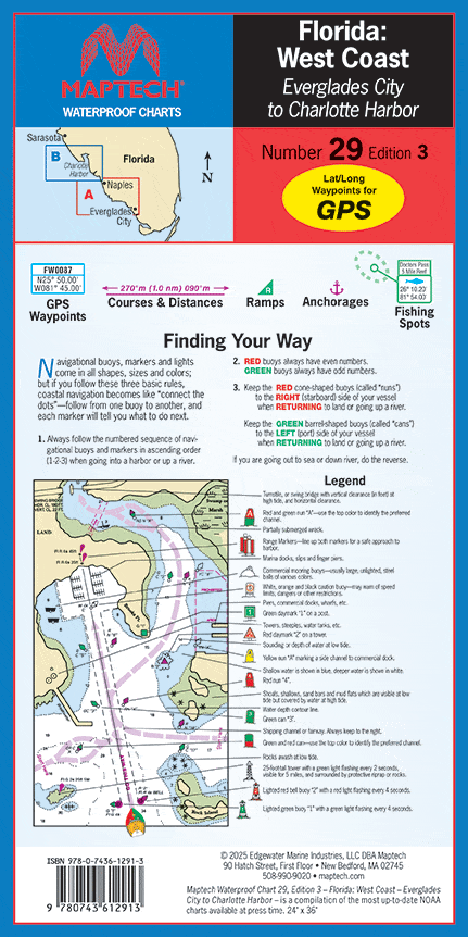 Everglades City to Charlotte Harbor Waterproof Chart, 2nd Edition