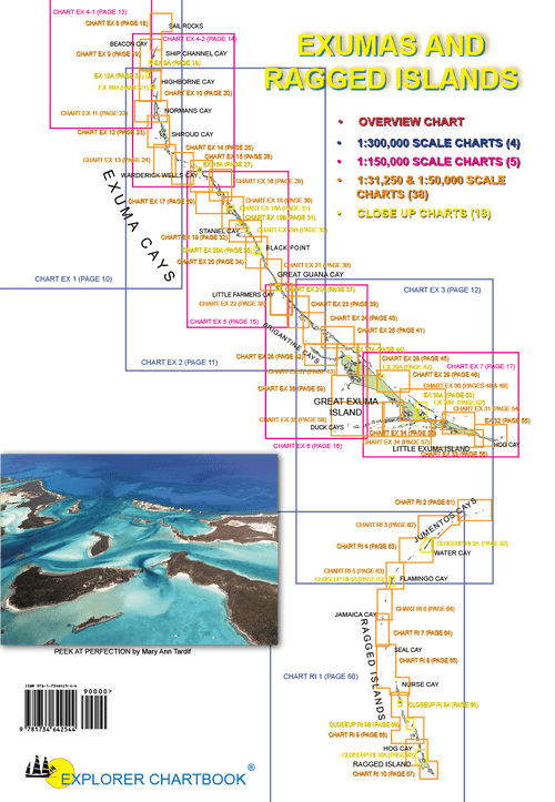Explorer Exumas & Ragged Islands Chartbook 2023 Amnautical
