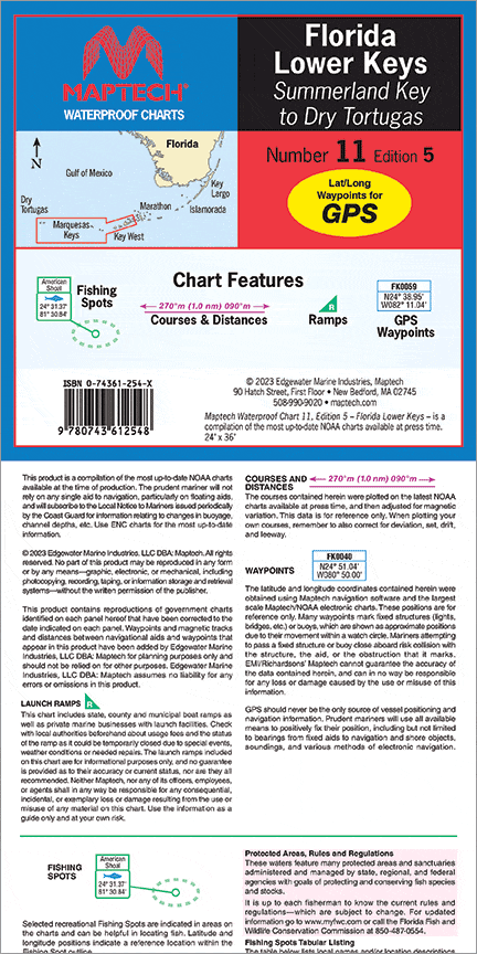 Florida: Lower Keys Waterproof Chart, 5th Edition