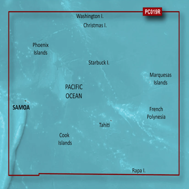Garmin Bluechart G3 microSD™/SD™ card (VPC019R): Polynesia Coastal Charts