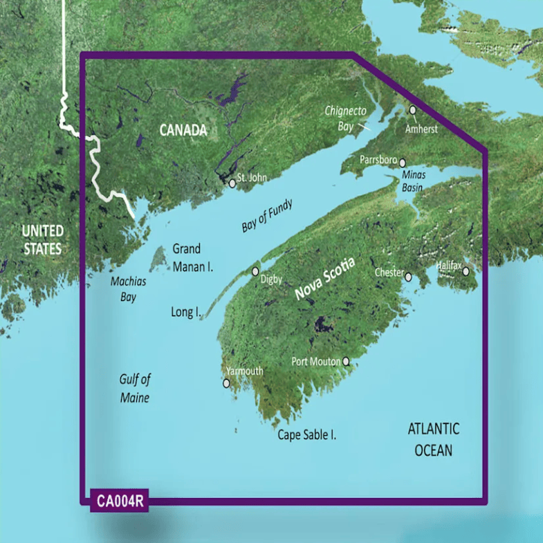 Garmin Bluechart G3 Vision microSD™/SD™ card (VCA004R): Canada, Bay of Fundy Charts