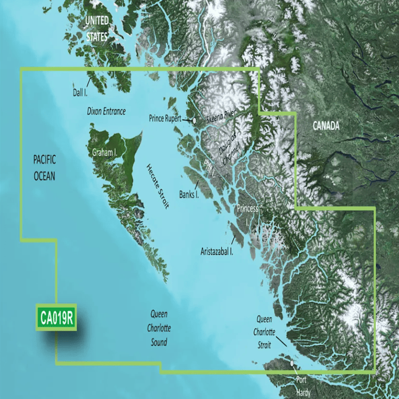 Garmin Bluechart G3 Vision microSD™/SD™ card (VCA019R): Canada, Hecate Strait Charts