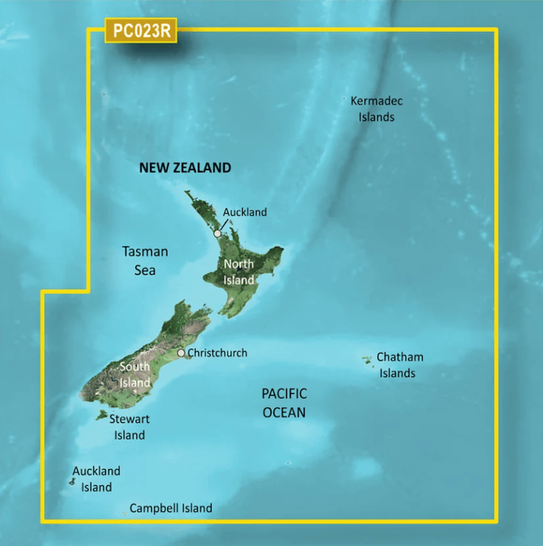 Garmin Bluechart G3 Vision microSD™/SD™ card (VPC023R): New Zealand Coastal Charts
