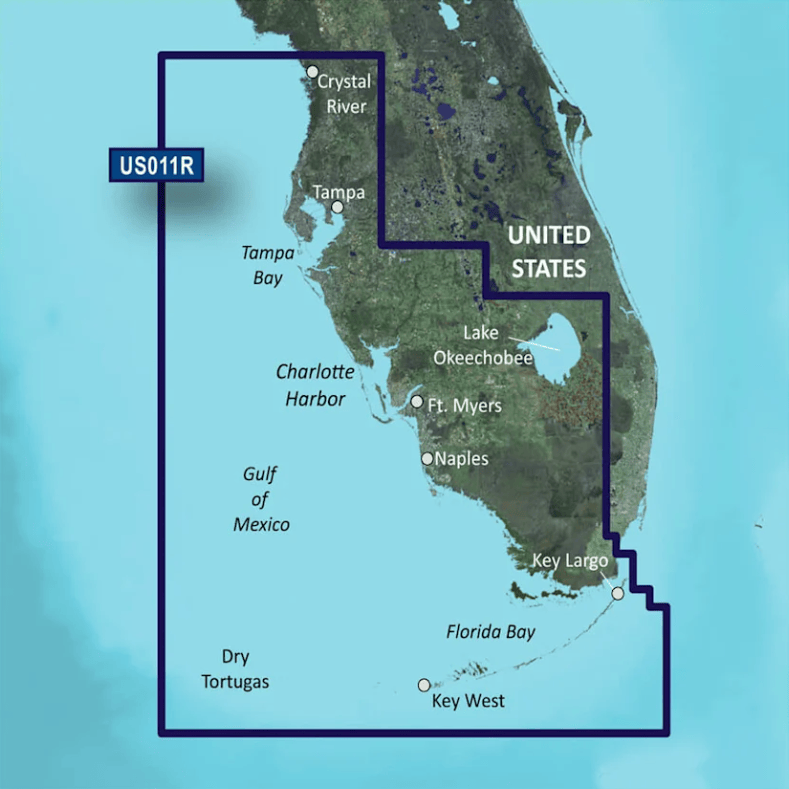 Garmin Bluechart G3 Vision microSD™/SD™ card: VUS011R-Southwest Florida Coastal Charts