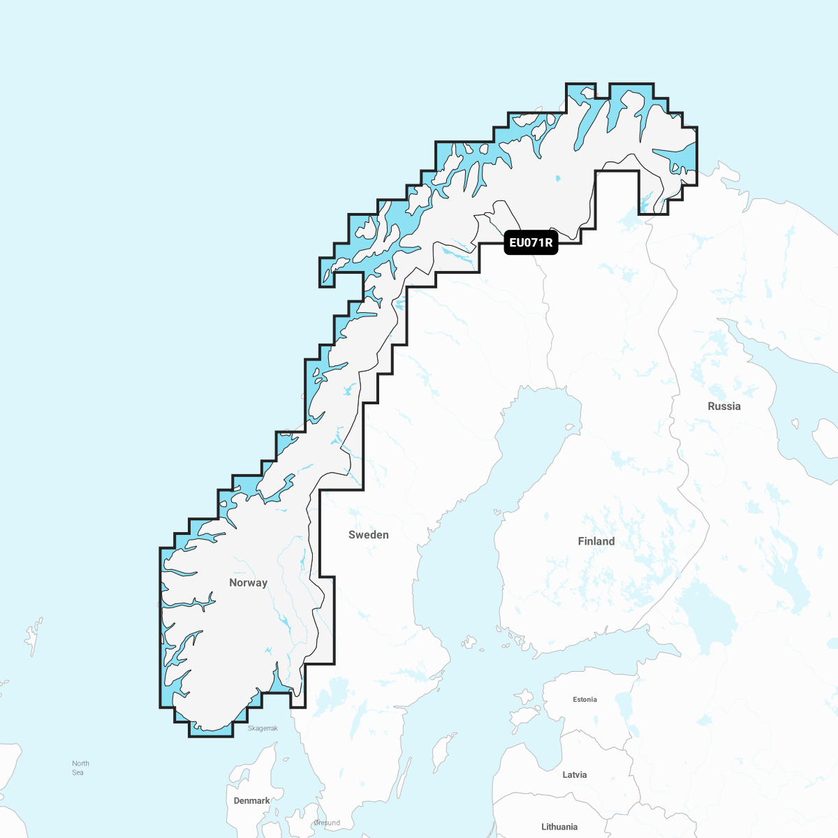 GARMIN NAVIONICS+ CHART EU071R: Norway, Lakes & Rivers