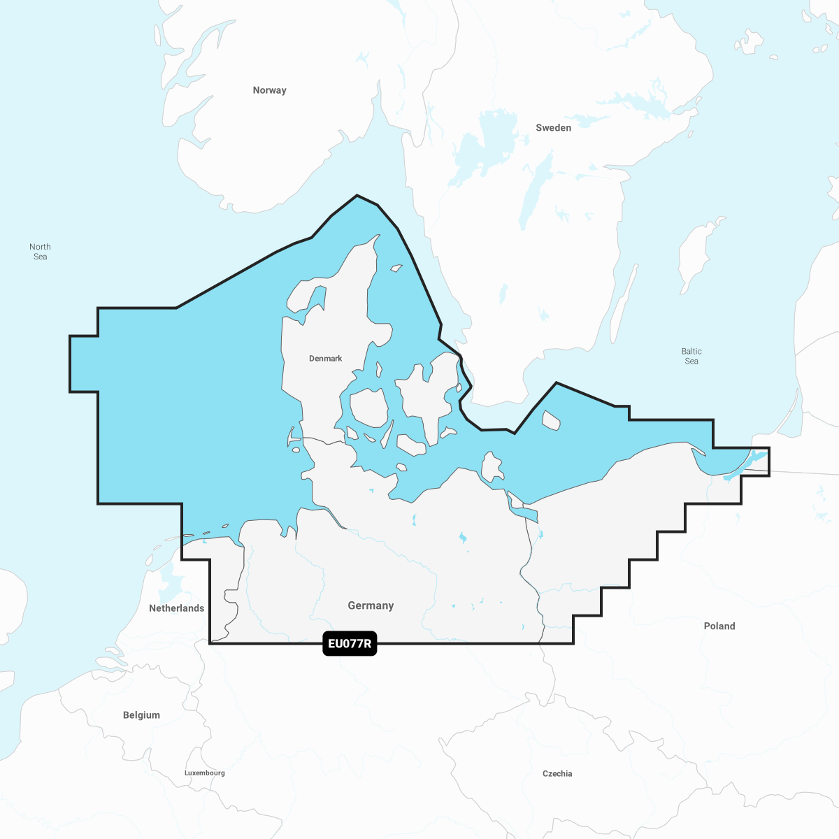 GARMIN NAVIONICS+ CHART EU077R: Denmark & Germany, North