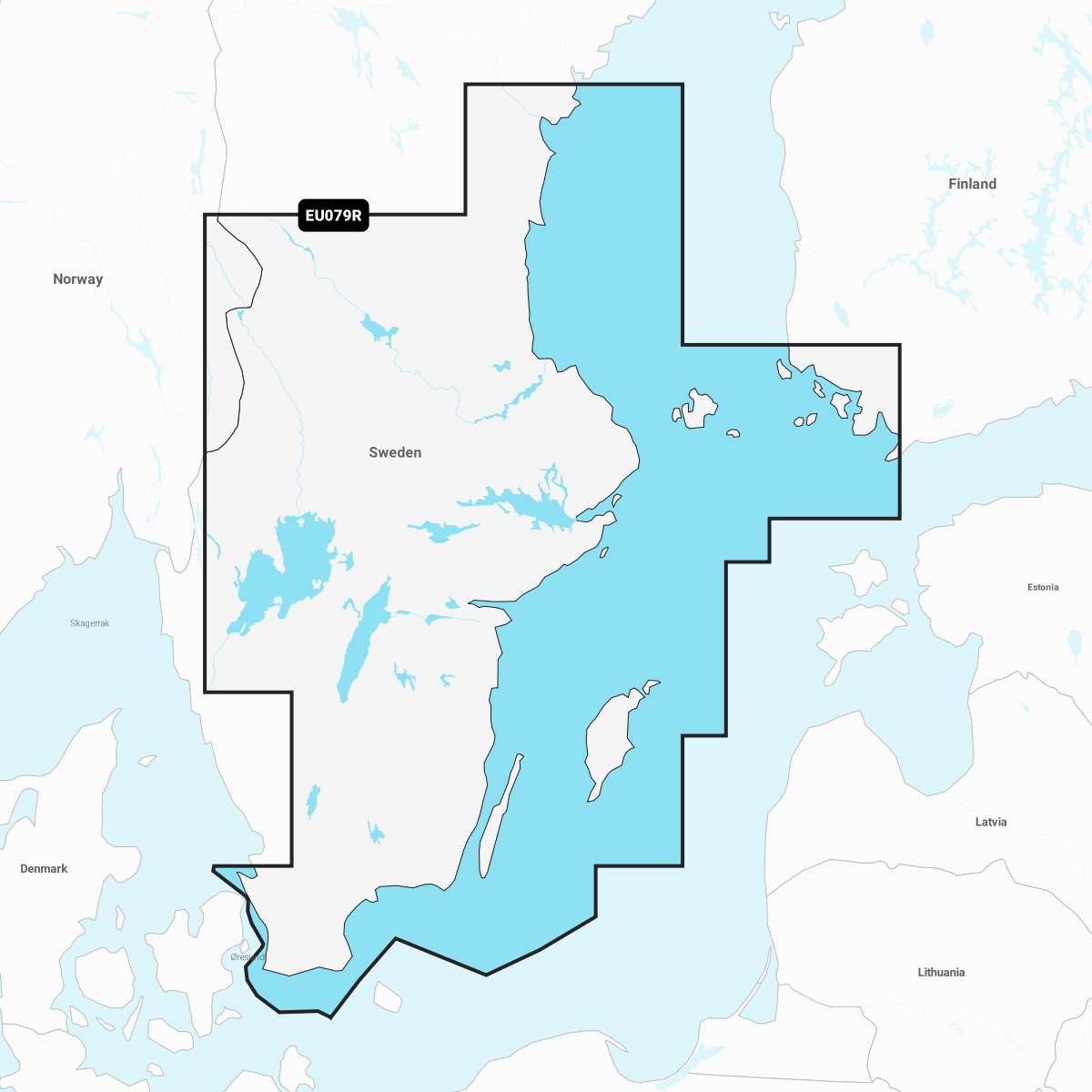 GARMIN NAVIONICS+ CHART EU079R: Sweden, Southeast