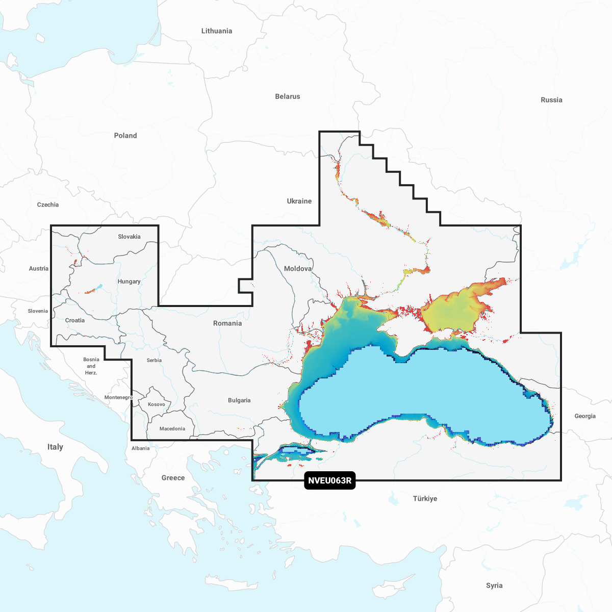 Garmin Navionics Vision+ Chart EU063R: Black Sea & Azov Sea