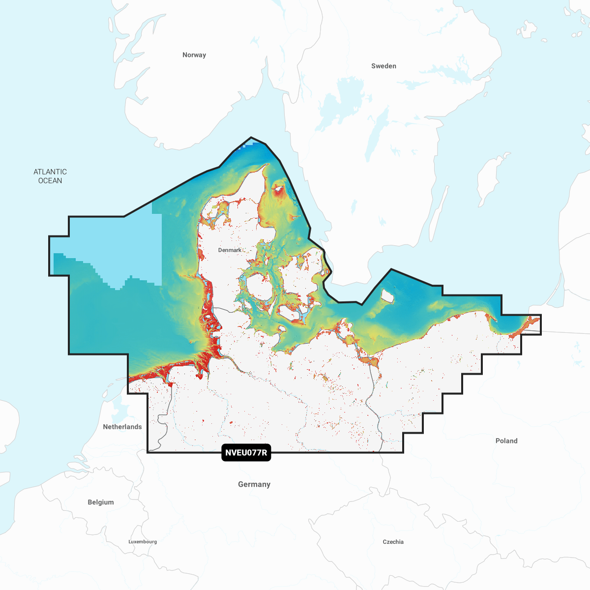 Garmin Navionics Vision+ Chart EU077R: Denmark & Germany, North