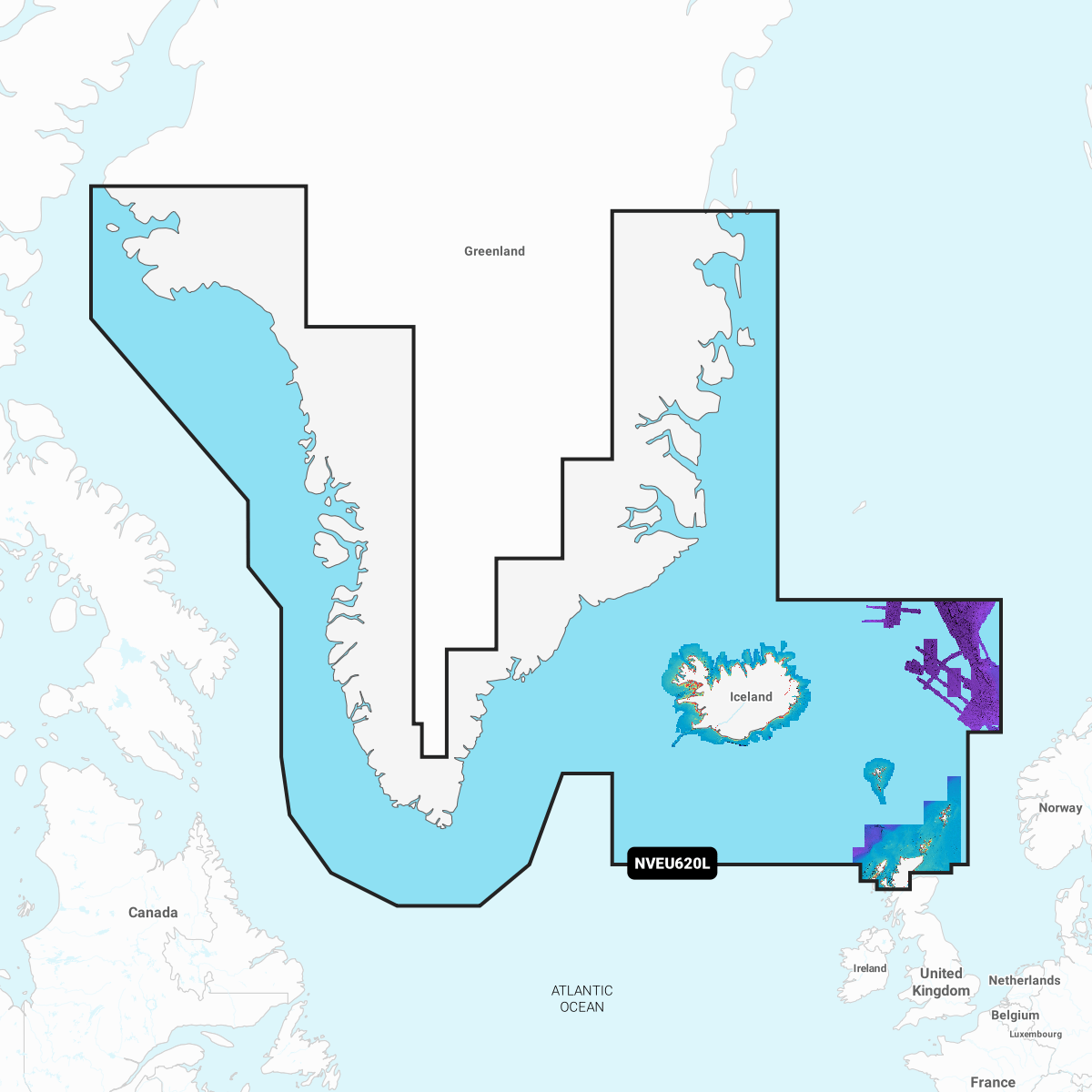 Garmin Navionics Vision+ Chart EU620L: Greenland & Iceland