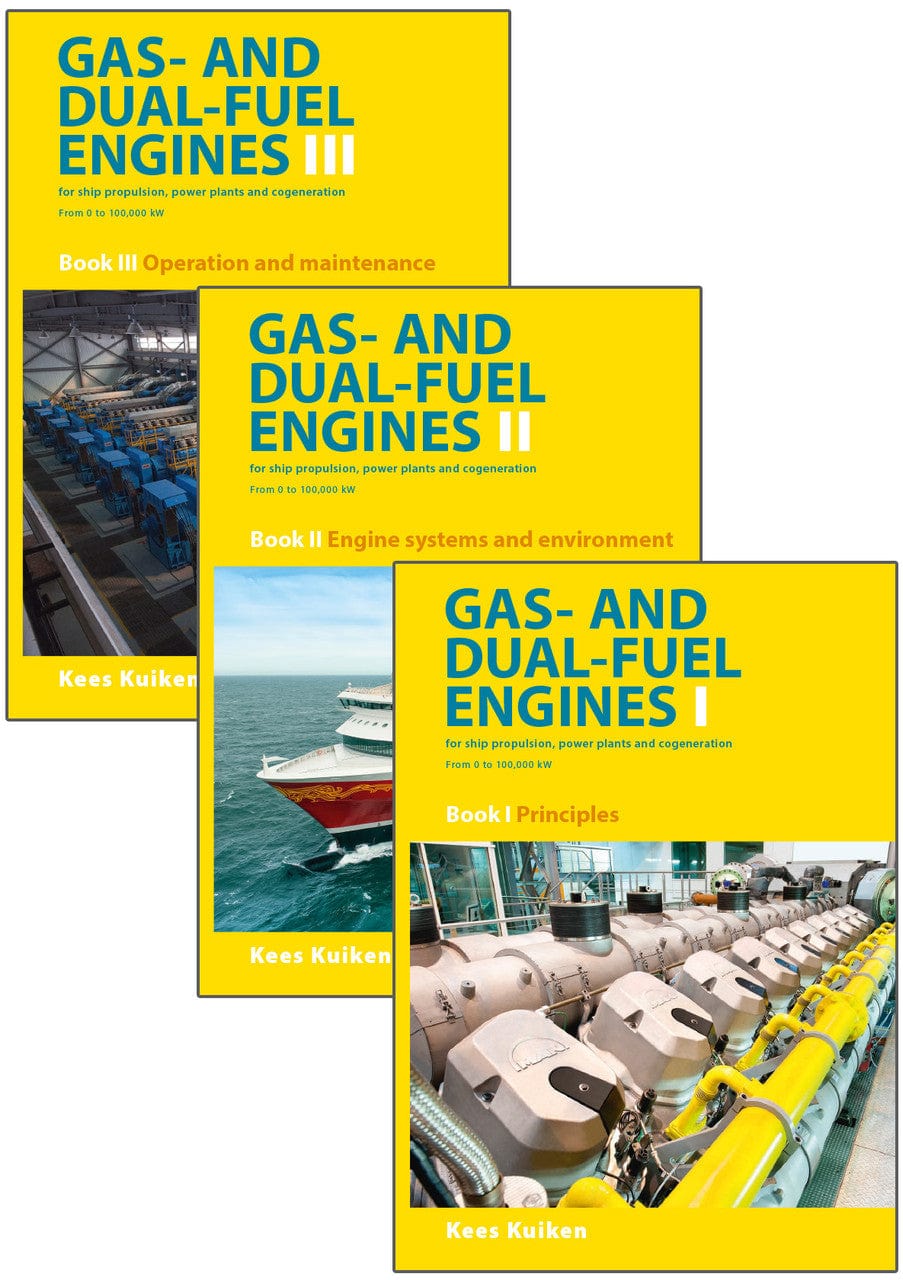 Gas and Dual Fuel Engines for Ship Propulsion, Powerplants and Cogeneration from 0 to 100,000 kW