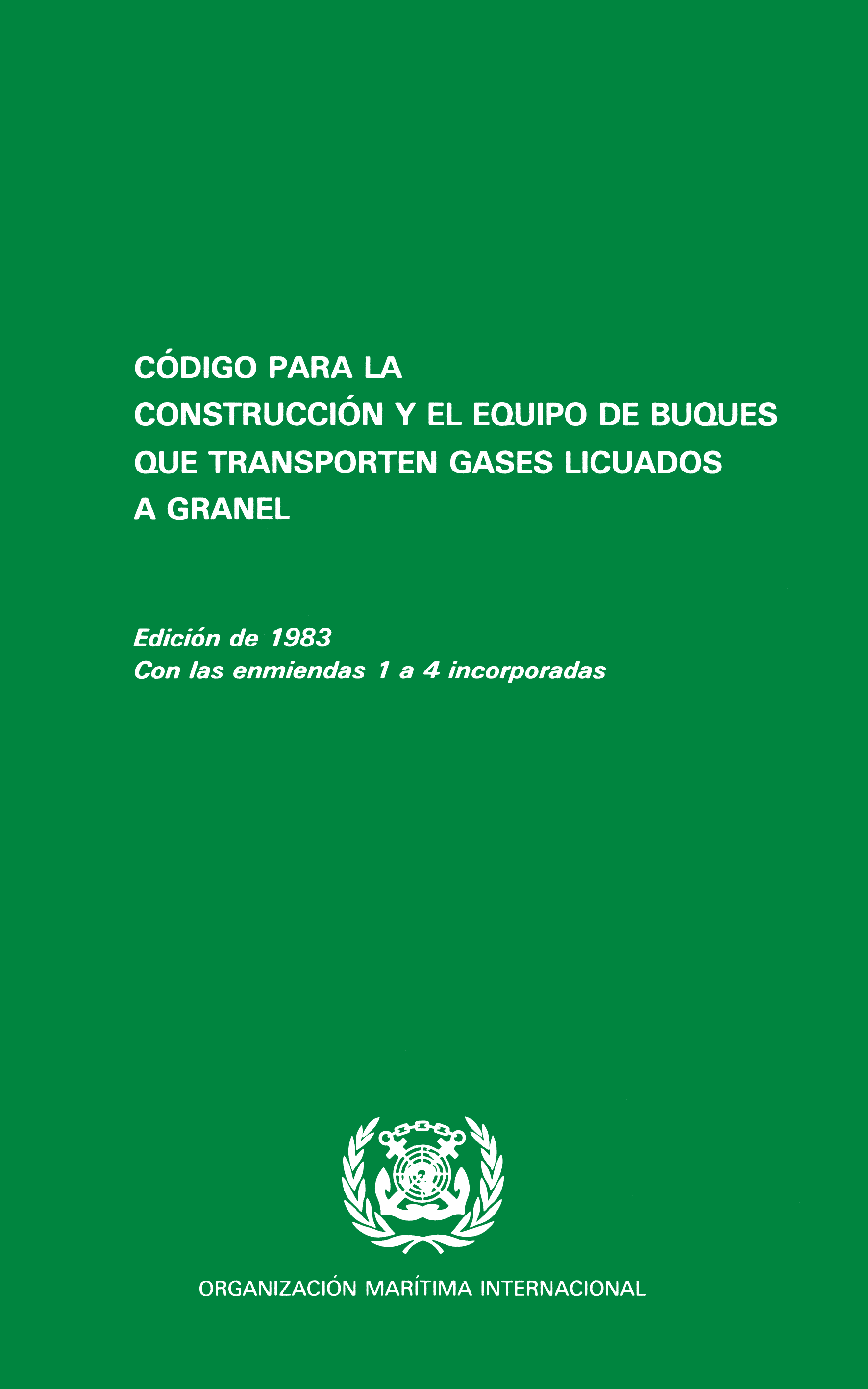 Gas Carrier Code, 1983 Edition
