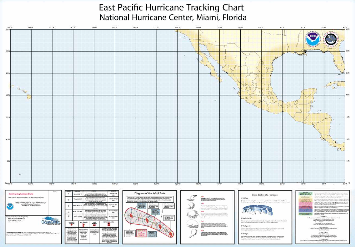 Hurricane Tracking Chart: East Pacific