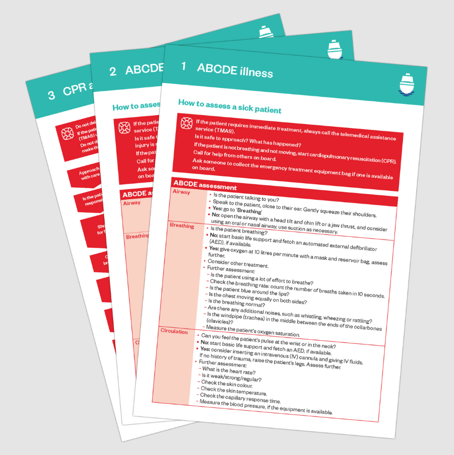 International Medical Guide for Seafarers and Fishers Action Cards, 1st Edition