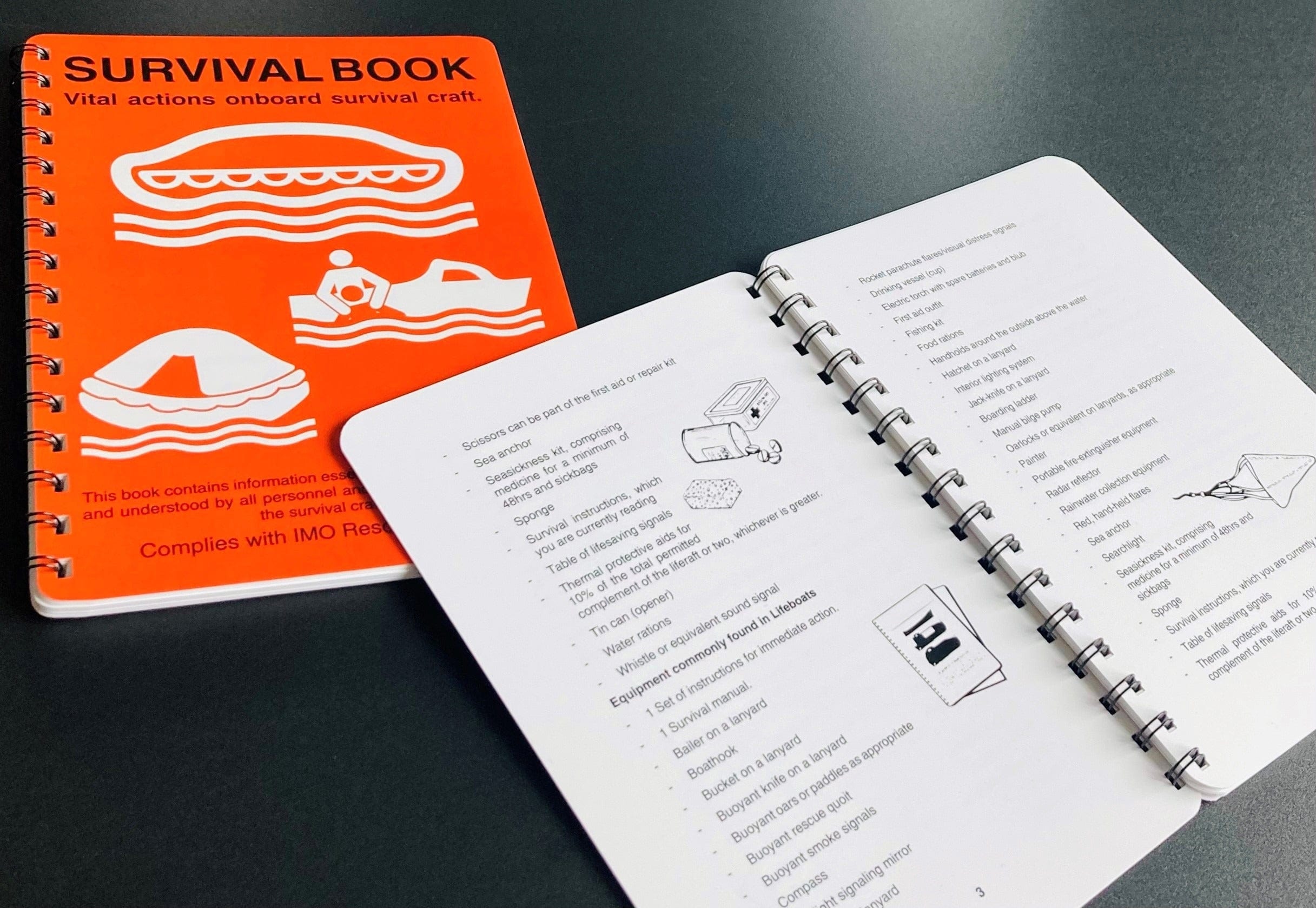 Lifeboat & Liferaft Survival Booklet 170 x 215mm 