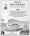 List of Lights Pub. 110 - Greenland, the East Coasts of North and South America, 2026 Edition