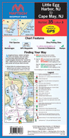 Little Egg Harbor, NJ to Cape May, NJ Waterproof Chart, 3rd Edition