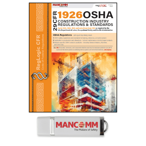 Mancomm 29 CFR Part 1926 OSHA Construction Standards & Regulations (f1), January 2025