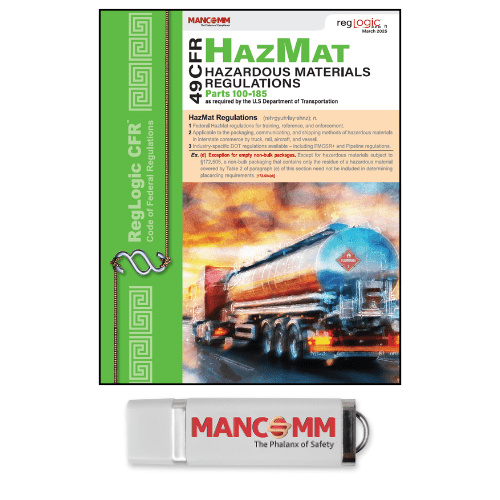 Mancomm 49 CFR: Transportation, Parts 100-185 (US Hazmat Regs), March 2025